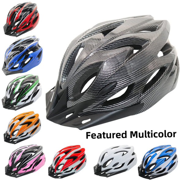 NOVOLAN All-Purpose Bike Helmets Bicycle Helmet Cycling Helmet Lightweight Riding Bicycle Ultra-Portable Road Mountain Bike One-Piece 18 Ventilation Holes Male & Female Hat Adjustable Size