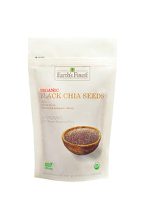 Earth's Finest Organic Black Chia Seeds - 300g | Raw Superfood, Vegan, Kosher, Gluten Free & Keto-Friendly | Good for Weight Loss and Digestive Health