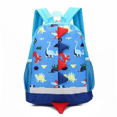 SKEIDO Children Bag Cute Cartoon Dinosaur Kids Bags Kindergarten Preschool Backpack for Boys Girls Baby School Bags 3-4-6-8 Years Old -Blue