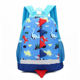 SKEIDO Children Bag Cute Cartoon Dinosaur Kids Bags Kindergarten Preschool Backpack for Boys Girls Baby School Bags 3-4-6-8 Years Old -Blue