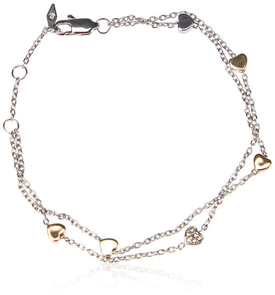 Fossil Women's Tri-Tone Stud Earrings Earrings Necklace Bracelet