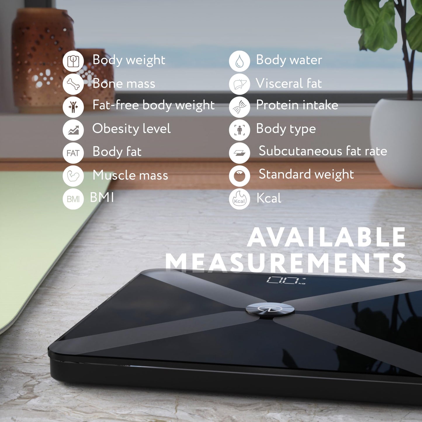 T Electronics Smart Scale for Body Weight with APP - Weight loss control - 14 Health Indicators