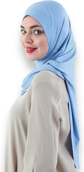 Avanos Easy Wear Soft Hijab for Women, Instant Hijab Long Scarf, Jersey Turbans Prayer Muslim Abayas Dress Clothes Jilbab