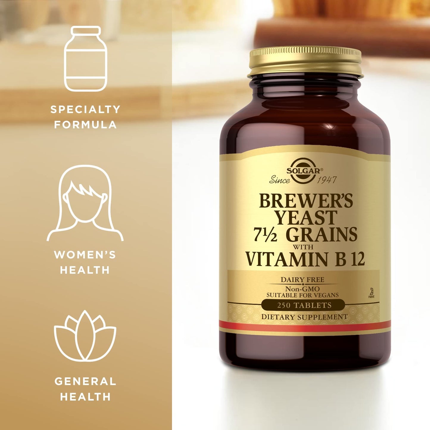 SOL BREWERS YEAST 7½ GRAINS TAB WITH VIT B12 250S:400