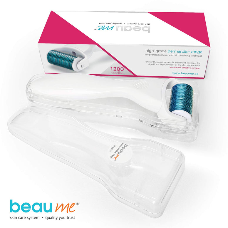 BEAUME® Body Dermaroller with 1200 needles (0,20-1,50mm) • Exchangeable attachment • the Original • certified in Germany (0,50mm)