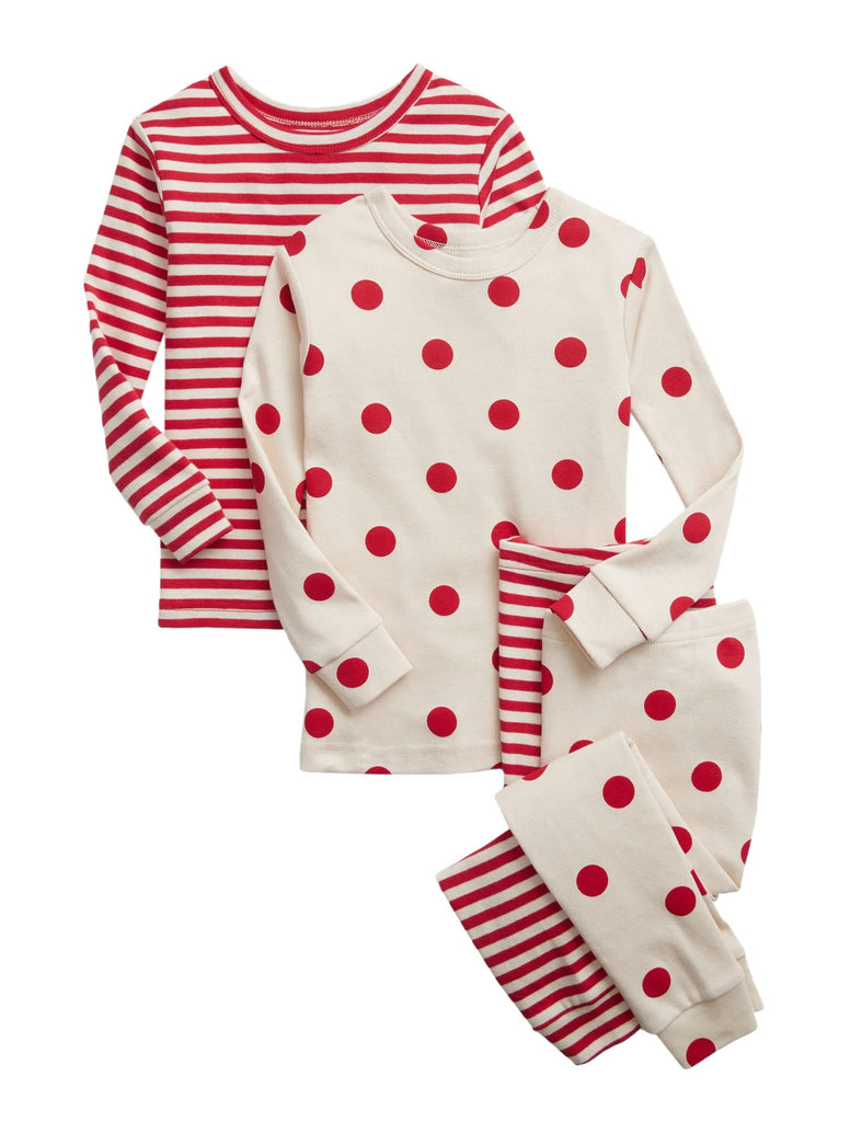 GAP baby-girls Tg Dot Stp Lj 2pk Pajama Set 3 Y