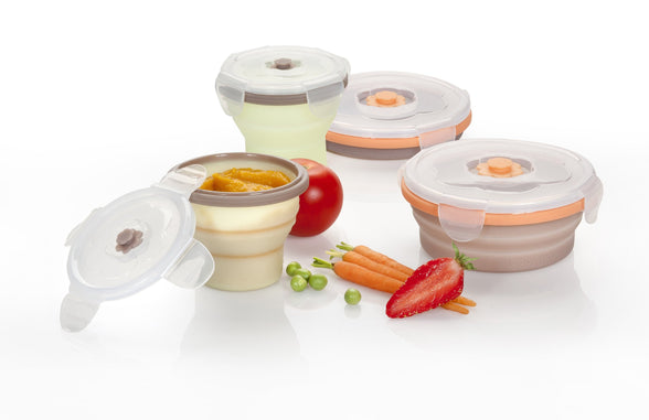 Babymoov 4 Piece Food Collapsible Storage Containers