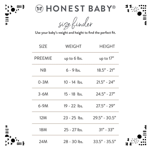 HonestBaby baby-girls 3-piece Organic Cotton Kimono Top, Footed Pant & Headband Set Casual Pants 3-6 Months