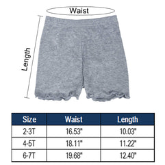 Girls Shorts Under Dress Dance Bike Shorts for Playground Gym Sports, NOT Transparent   2-3years