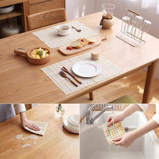 Cleaning Towels Disposable Dish Cloths Nonstick Fiber Cleaning Wipes House Cleaning Cloth Wiping Rags, Absorbent, Dry Quickly, A Box of 30 Pcs