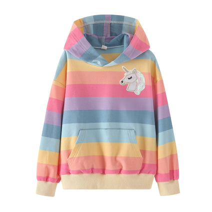 WELAKEN Unicorn Sweatshirts for Girls Toddler & Kids II Little Girl's Pullover Tops Sweaters & Hoodies,2years
