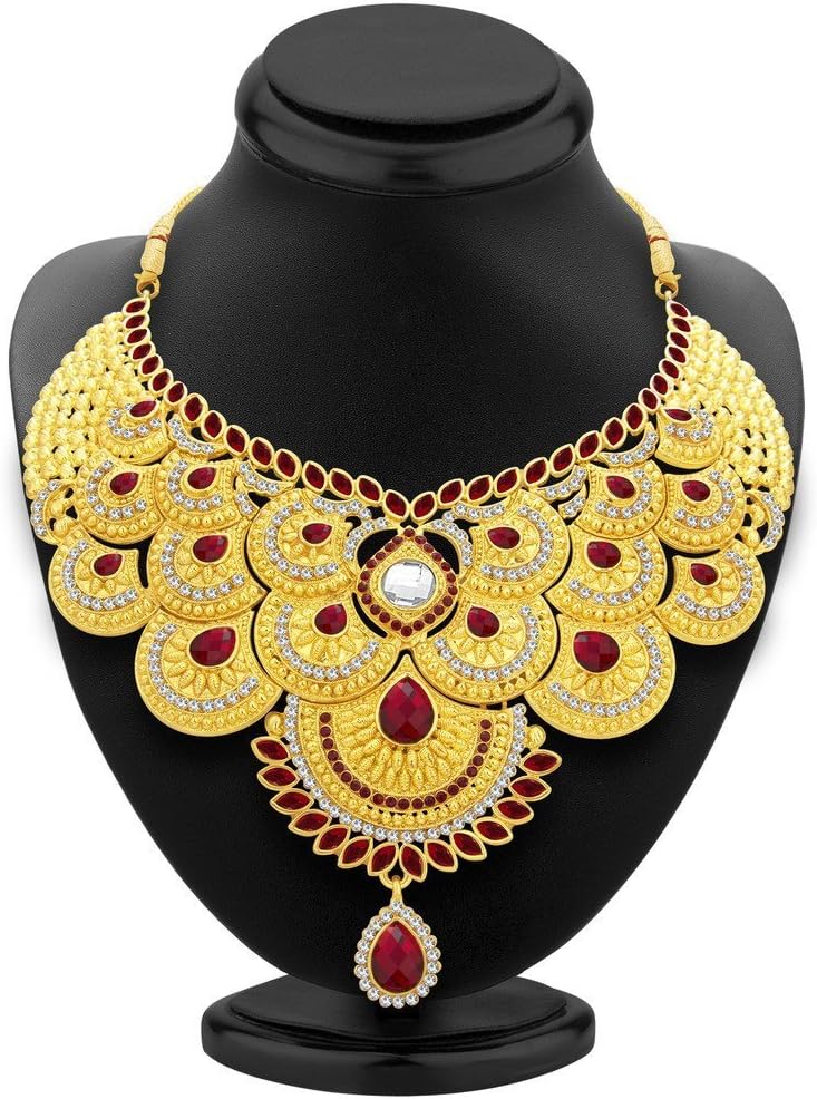 Sukkhi Elegant Gold Plated AD Necklace Set For Women