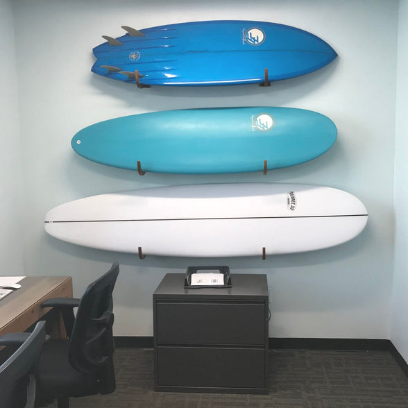 COR Surf Surfboard Wall Rack for Longboards and Shortboards | Beautiful Wood Wall Display Mount Works Indoor and Outdoor