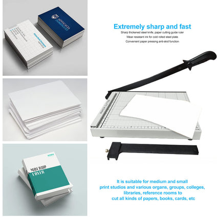 A4 Paper Trimmer.Metal Base Automatic Clamp.10 Sheet Capacity .Guillotine Paper Cutter for Cardstock/Cardboard/Photos