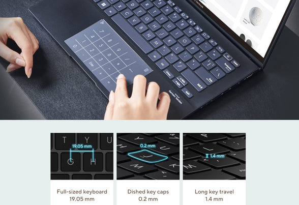 ASUS 2022 Newest Zenbook 14" 2.8K OLED 90Hz Business Laptop, 12th Gen Intel Evo i5-1240P 12 Cores, 600 nits 100% DCI-P3, 18 hrs Battery Life, 8GB LPDDR5, 256GB SSD, WiFi 6E, Thunderbolt 4