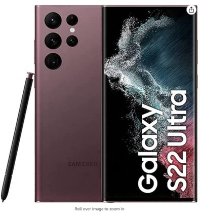 Samsung Galaxy S22 Ultra Dual SIM Burgundy 12GB RAM 256GB 5G - Middle East Version