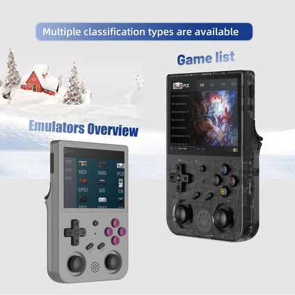 Aivuidbs Rg353v retro handheld game with dual os android 11 and linux,rg353v with 64g tf card pre-installed 4452 games supports 5g wifi 4.2 bluetooth online fighting,streaming and hdmi