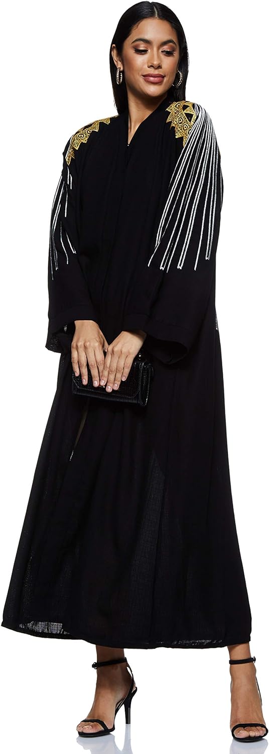 Nukhbaa Women's Abaya, Black