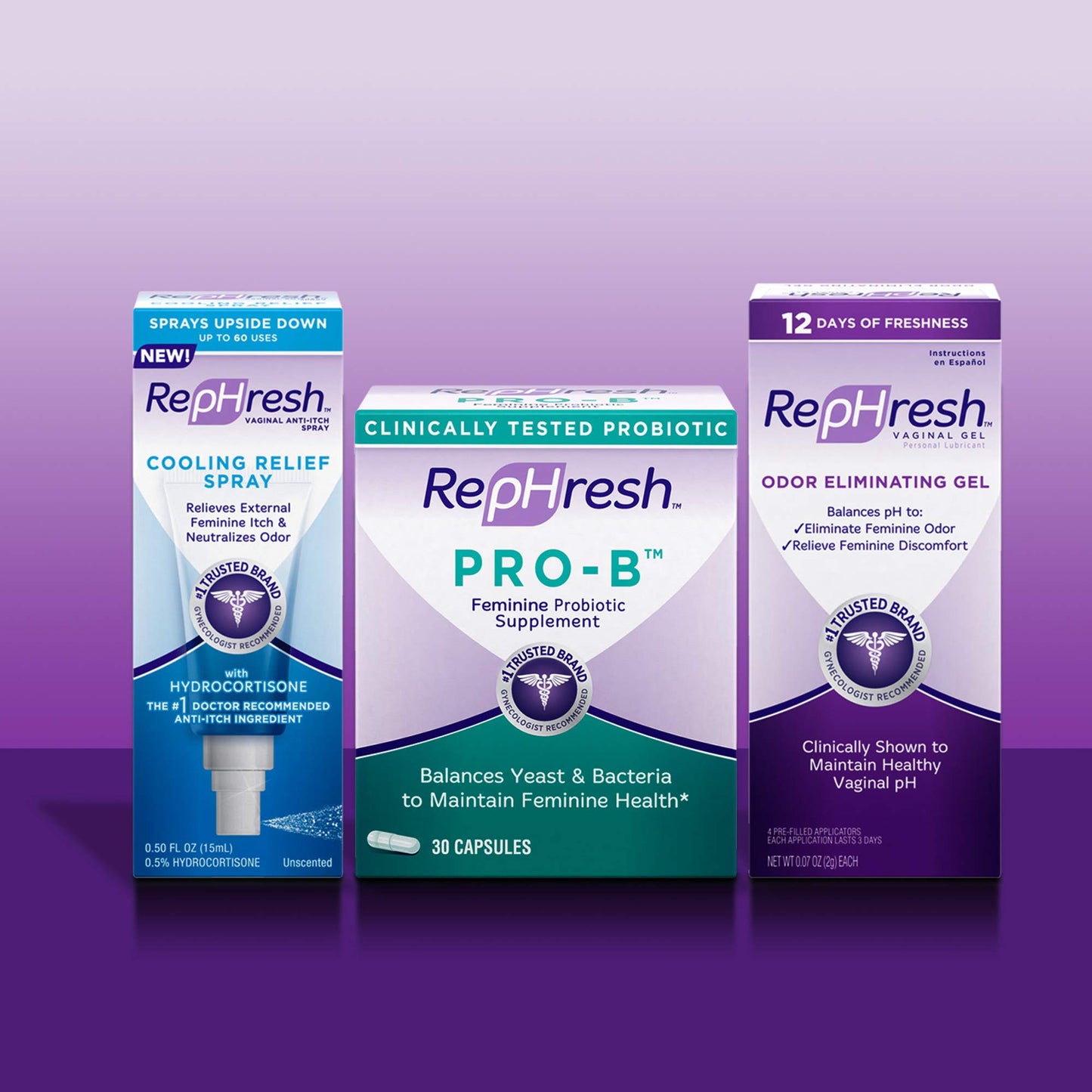 RepHresh Vaginal Gel, 0.07 Oz, 4 Count