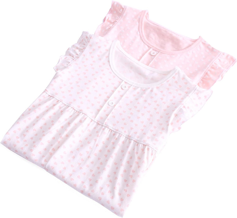 Zegoo Little Girls Cute Cotton Nightgown Floral Sleep Dresses