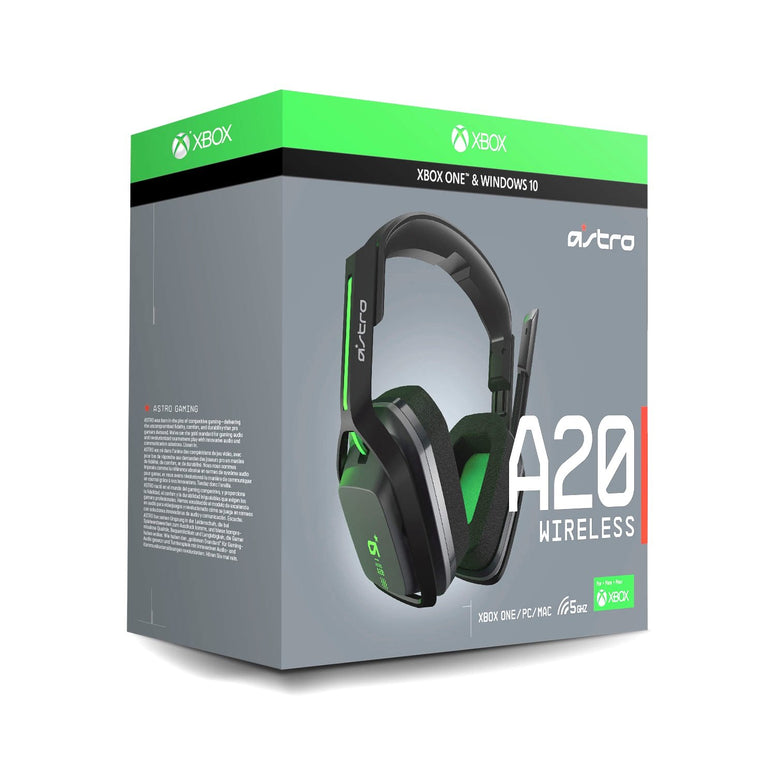 ASTRO Gaming A20 Wireless Headset Gen 2 for Xbox Series X|S/Xbox One/PC/Mac - Grey/Green