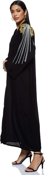 Nukhbaa Women's Abaya, Black