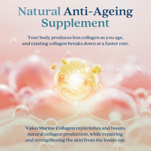 Valeo Marine Collagen - Japanese Collagen Peptides Unflavored 208 gm, 8 g per serving