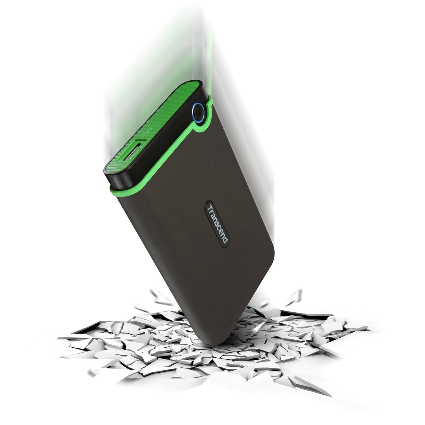 Transcend TS2TSJ25M3S 2TB Storejet 25M3S rugged 2,5inches USB 3.1 Gen 1 interface Iron Gray, Black/Green