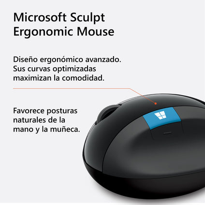 Microsoft L6V 00004 Back And Windows Button Wireless Sculpt 4 Way Scrolling MoUSe, Black