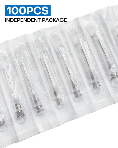 100 Pcs 18G 1 Inch Disposable Needle, Luer Lock Individual Package of  Injection Syringe Accessories, Dispensing Lab Tools, Suitable for Refilling  Liquid, Inks,Plant and Industry : : Industrial & Scientific