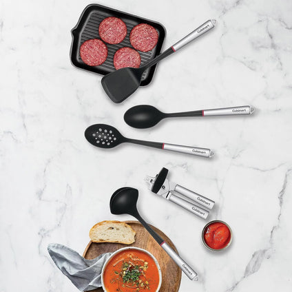 Cuisinart 5 Piece Durable Stainless Steel Kitchen Utensil Tools & Gadget set for Nonstick Cookware