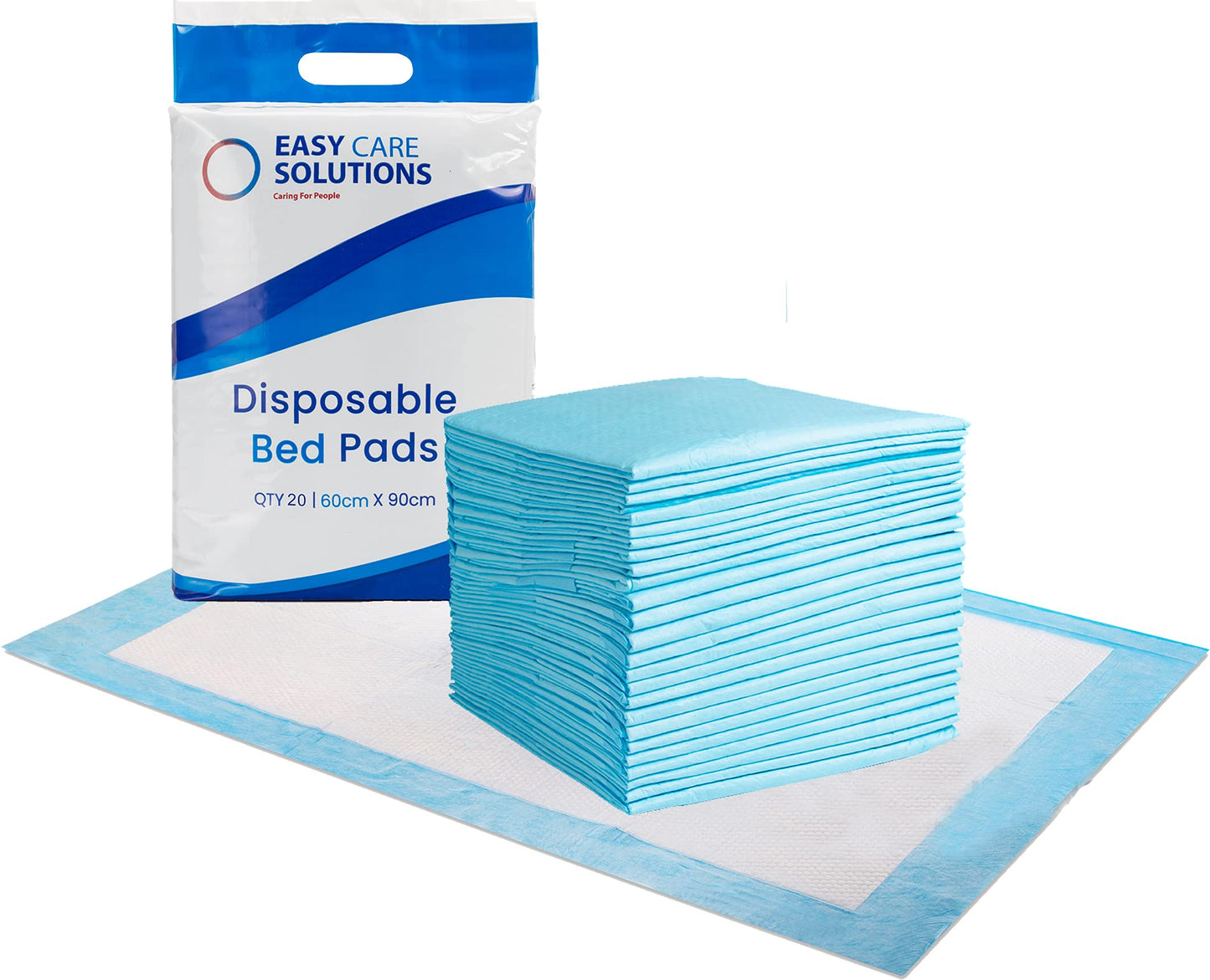 EASY CARE SOLUTIONS | Disposable Incontinence Bed Pads | 60 x 90 cm Pack of 20