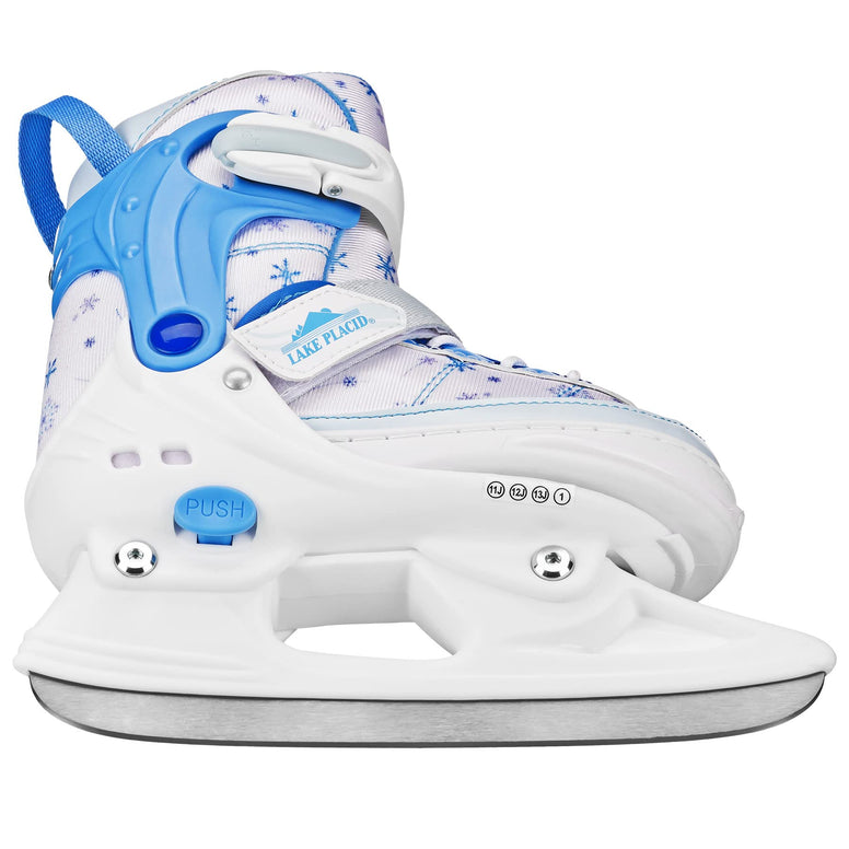 Lake Placid Monarch Adjustable Ice Skates for Beginners, Kids, Boys and Girls
