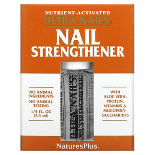 Natures Plus Ultra Nails Nutrient Activated Strengthener - .25 fl oz - Naturally Strengthens Nails & Cuticles, Contains Calendula, Lavender & Tea Tree - Formaldehyde Free, Vegan