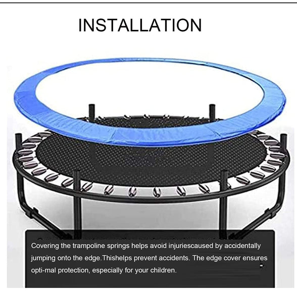 Trampoline Replacement Safety Pad Spring Cover Universal Trampoline Cover Outdoor Waterproof Surround Spring Cover Foam Safety Guard Spring Padding Pads 6FT-1.83m