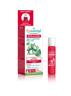 Puressentiel Anti-Sting Soothing Roll-on 5 ml - Bite & Sting from mosquitoes, bees, insects - 100% pure & natural essential oils with soothing properties, non phototoxic