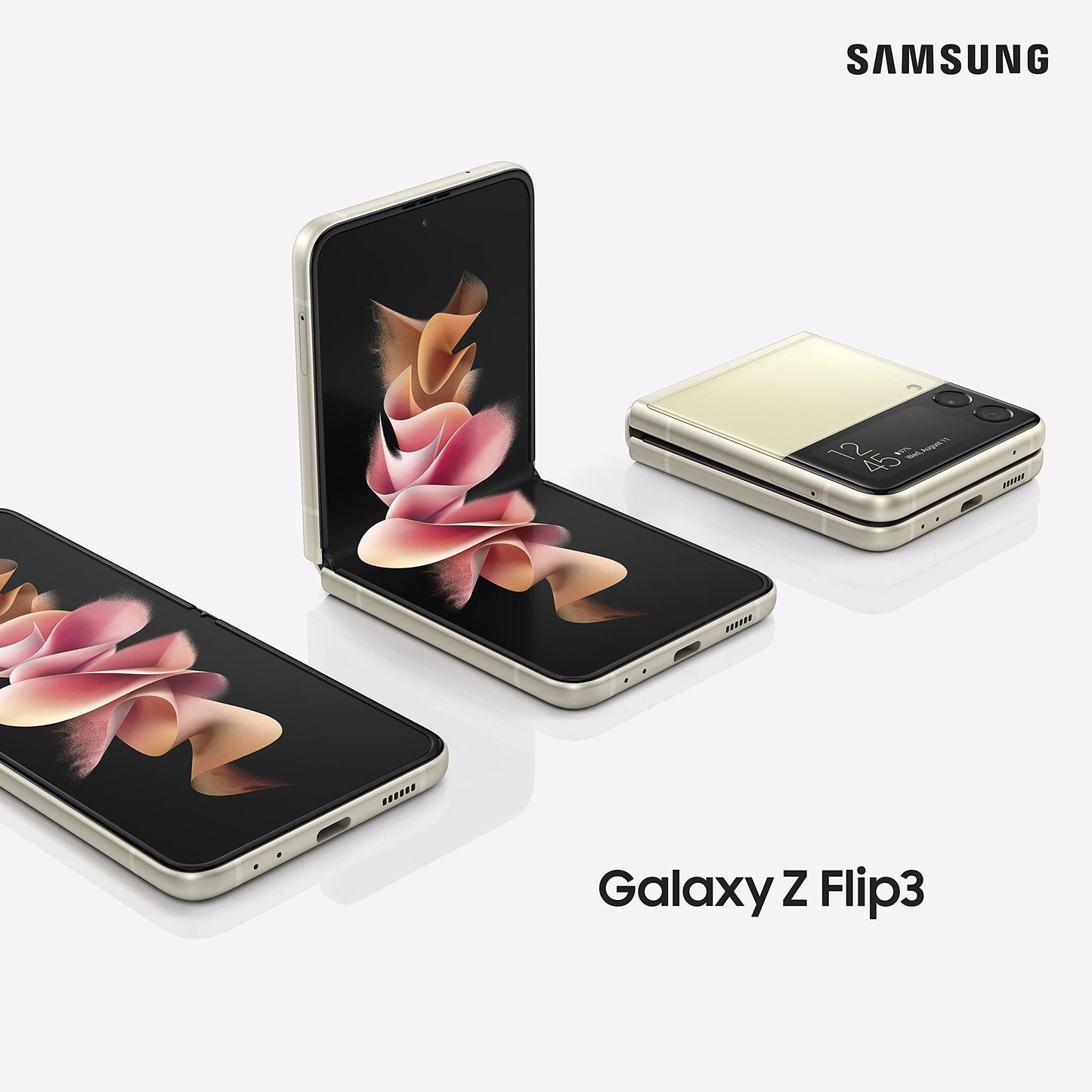 Samsung Galaxy Z Flip3 5G Smartphone Sim Free Android Folding phone 256GB Cream (UK Version)
