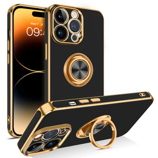 BENTOBEN iPhone 14 Pro Max Case, Slim Lightweight 360° Ring Holder Kickstand Support Car Mount Shockproof Women Men Non-Slip Protective Case for iPhone 14 Pro Max 6.7