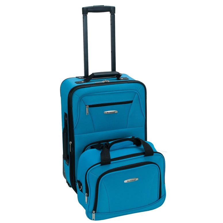 Rockland Fashion Softside Upright Luggage Set, Color, One Size, Fashion Softside Upright Luggage Set
