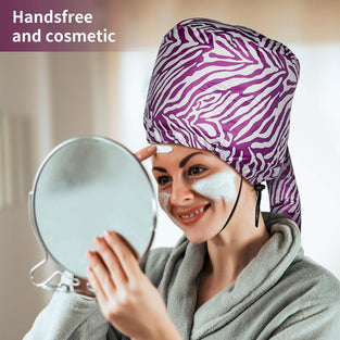 Znworld Soft Bonnet Hood Hairdryer Attachment with Headband that Reduces Heat Around Ears and Neck to Enjoy Long Sessions - Used for Hair Styling, Deep Conditioning and Hair Drying
