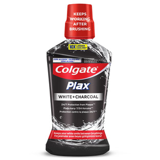 Colgate Plax White And Charcoal Mouthwash - 500 Ml