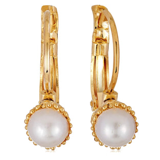 Alwan Cultured Pearl Earring for Women - EE8081EG