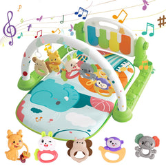 SKY-TOUCH Play Mats for Baby Gyms, Kick and Play Piano Gym Mats, Detachable Tummy Time Mat with Music and Lights, Musical Electronic Learning Toys, Activity Center for Babies and Toddlers