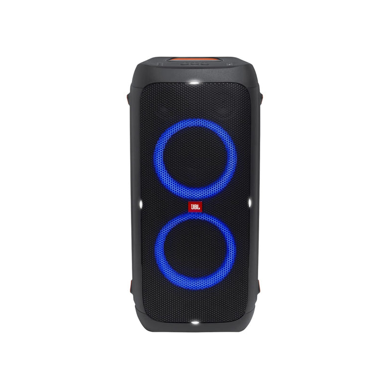 JBL PartyBox 310 Portable Party Speaker with Dazzling Lights and Powerful JBL Pro Sound, 18H Battery, Built-In Wheels, IPX4 Splashproof, SOund Effects, Karaoke Mode, USB Port - Black, JBLPARTYBOX310UK