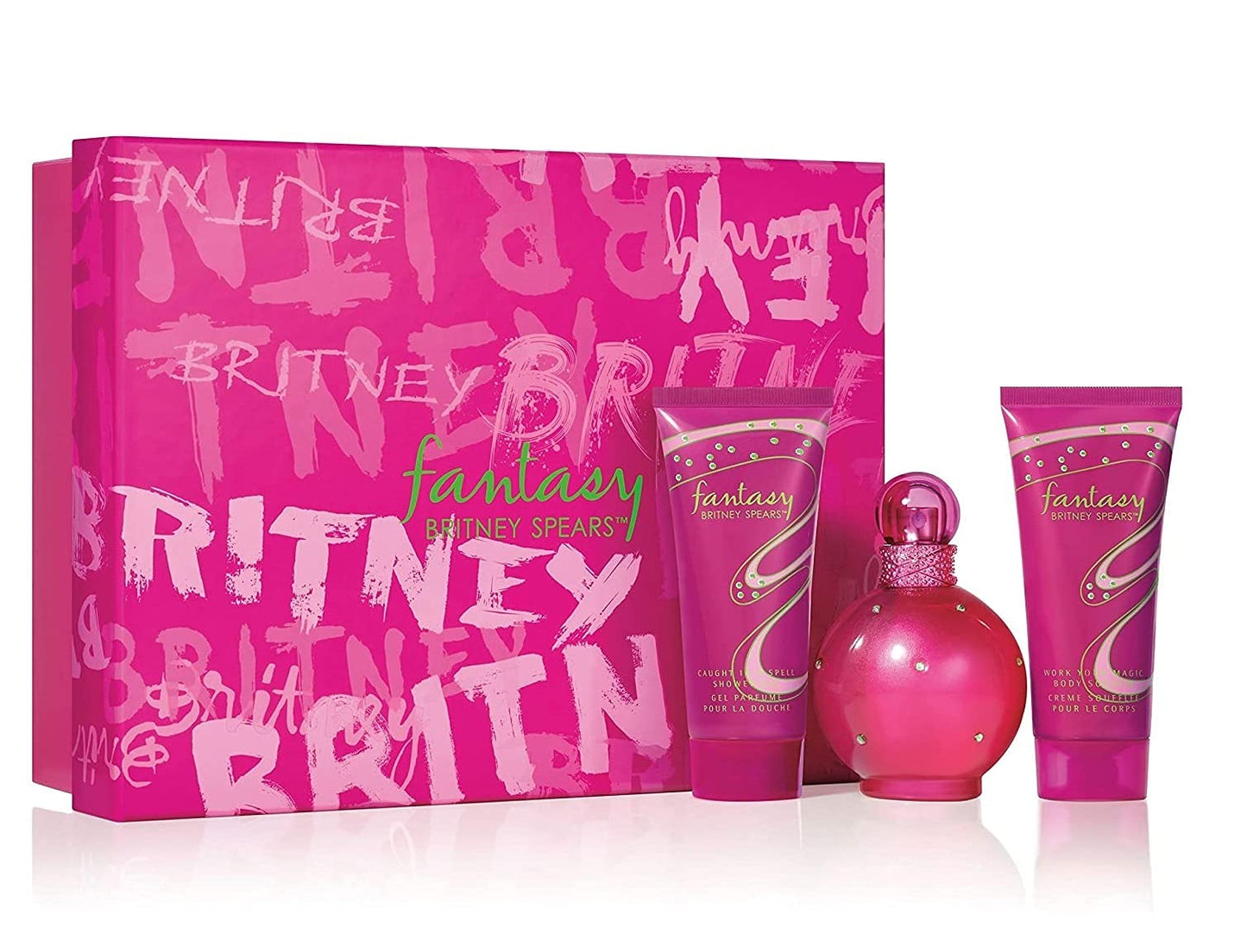 Fantasy by Britney Spears Perfume Gift Set for Women - Eau de Parfum, 9.9 oz, 3 Count