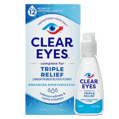 Clear Eyes Triple Action Relief Eye Drops 0.50 oz