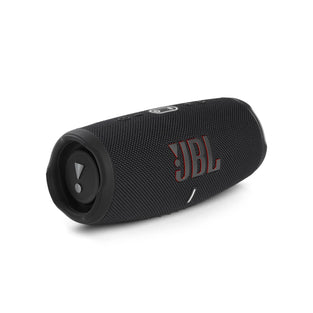 JBL Charge 5 مكبر صوت محمول، باوربانك مدمج، صوت JBL Pro قوي، مشعات جهير مزدوجة، بطارية 20 ساعة، IP67 مقاوم للماء والغبار، بث لاسلكي، اتصال مزدوج - أسود، JBLCHARGE5BLK