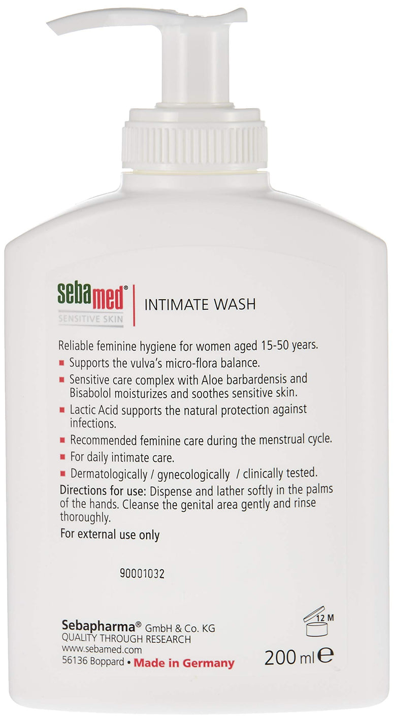 Sebamed Intimate Wash 3.8 200 ml, Pack of 2