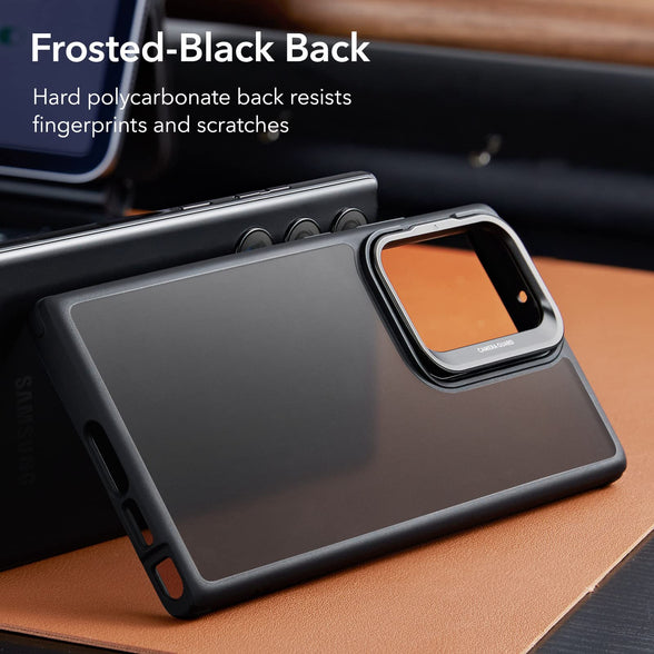 ESR Classic for Samsung Galaxy S23 Ultra Case(2023), Adjustable Camera Case, Military-Grade Protection, Scratch-Resistant Acrylic Back Phone Cover, Frosted Black