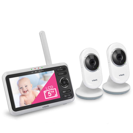 [Newly Upgraded] VTech VM350-2 Video Monitor with Battery supports 12-hr Video-mode, 21-hr Audio-mode, 5